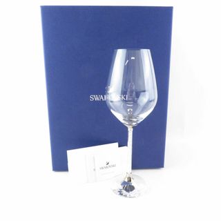 スワロフスキー(SWAROVSKI)の美品 SWAROVSKI スワロフスキー 1095948 Crystalline クリスタルライン ワイングラス ガラス RED WINE GLASS 赤 ラインストーン SU5606B3 (グラス/カップ)