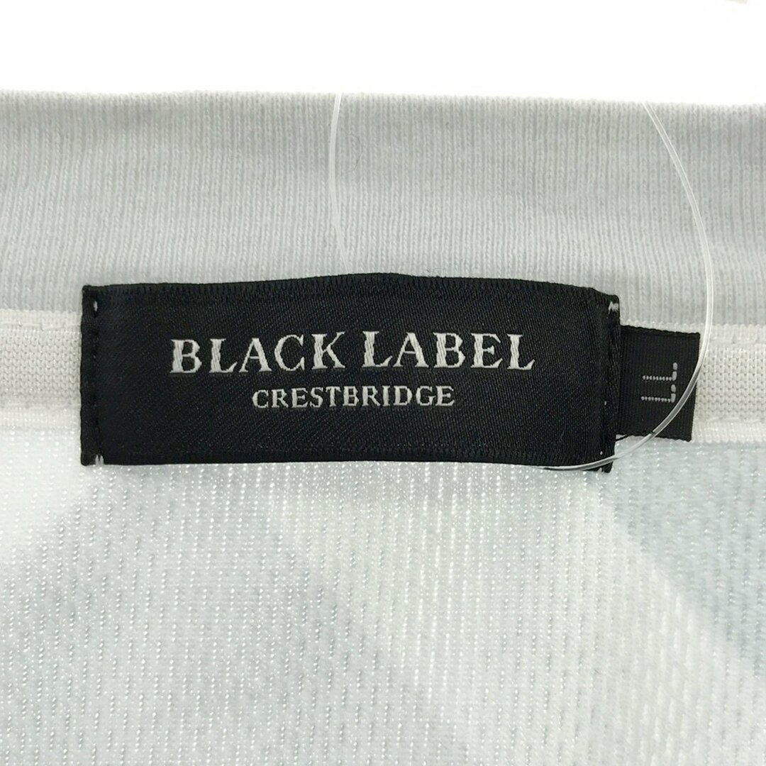 BLACK LABEL CRESTBRIDGE(ブラックレーベルクレストブリッジ)のBLACK LABEL CRESTBRIDGE ブラックレーベルクレストブリッジ チェック柄ポリエステルTシャツ サックス LL 51P05-715-22 メンズのトップス(Tシャツ/カットソー(半袖/袖なし))の商品写真