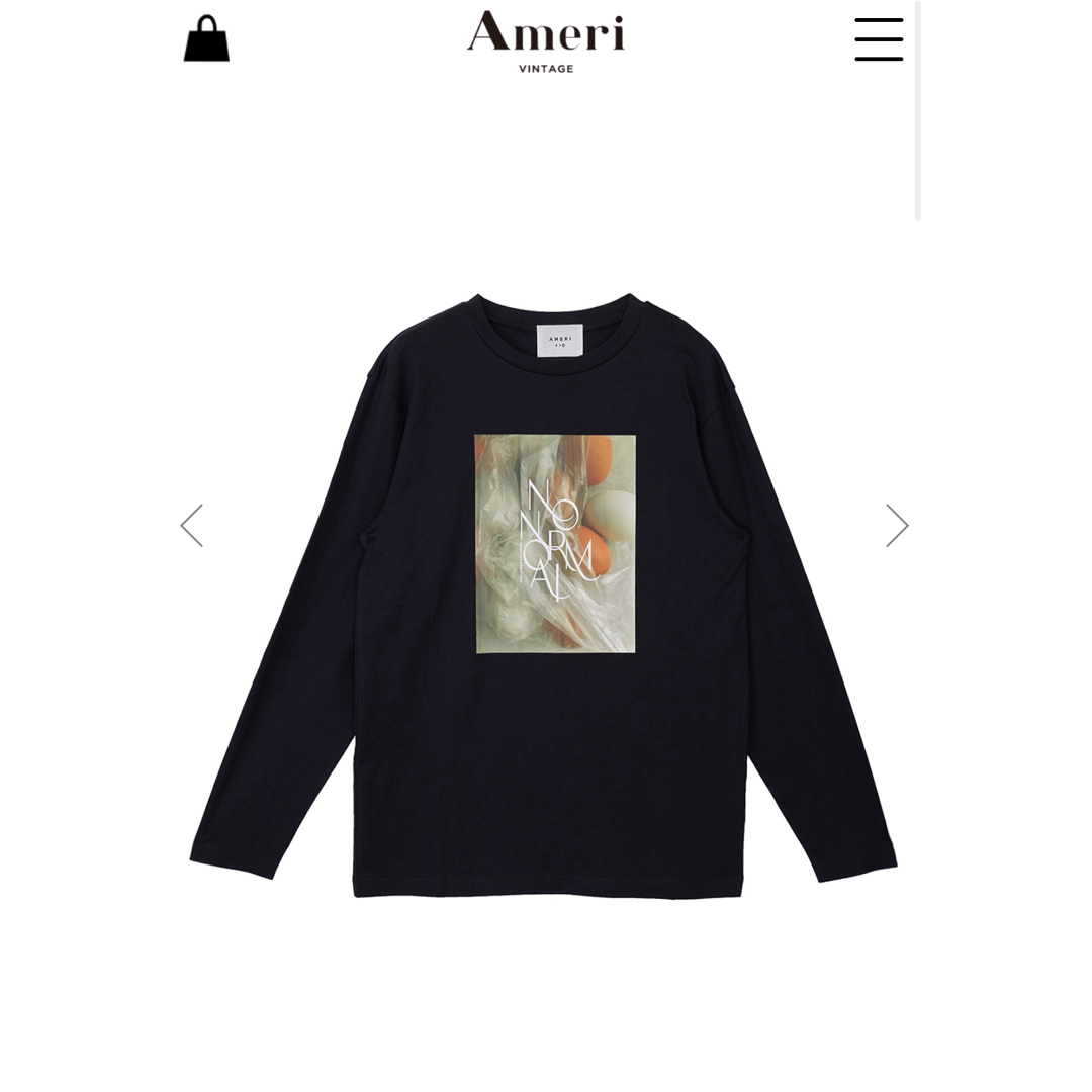 Ameri VINTAGE(アメリヴィンテージ)のタグ付き新品未使用！アメリロングスリーブTシャツ レディースのトップス(Tシャツ(長袖/七分))の商品写真