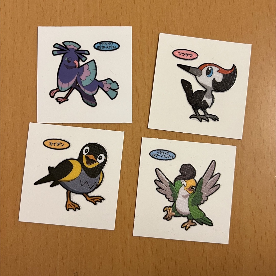 ポケモンパン デコキャラシール 鳥ポケモン 4枚セット エンタメ/ホビーのおもちゃ/ぬいぐるみ(キャラクターグッズ)の商品写真