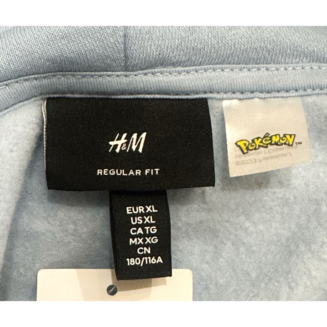 H&M(エイチアンドエム)の新品 H&M × ポケモン Pokemon ピカチュウ パーカー XL メンズのトップス(パーカー)の商品写真