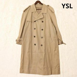 Yves Saint Laurent - イヴサンローラン　ベージュ　ロング丈　トレンチコート　A5サイズ　アウター