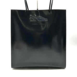 フェラガモ(Ferragamo)の良品 Ferragamo フェラガモ ガンチーニ 金具 レザー ショッパー トート ショルダー バッグ ブラック ポーチ付 a2989(トートバッグ)