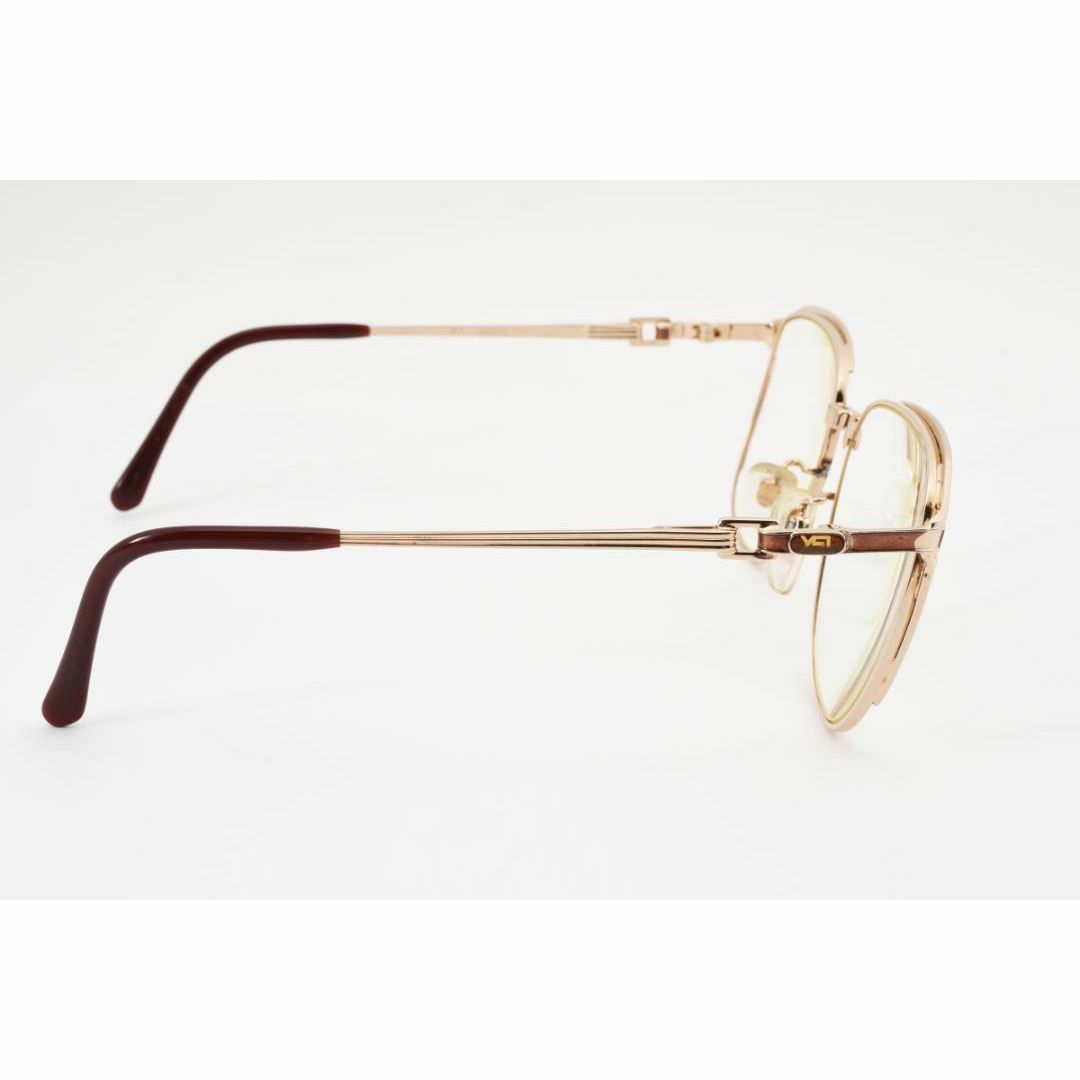 Yves Saint Laurent(イヴサンローラン)のイヴサンローラン　メガネ　アイウェア　52◻︎15　ゴールド系 レディースのファッション小物(サングラス/メガネ)の商品写真