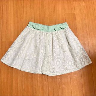 axes femme アクシーズファム　キュロットスカート　スカート　レース　緑