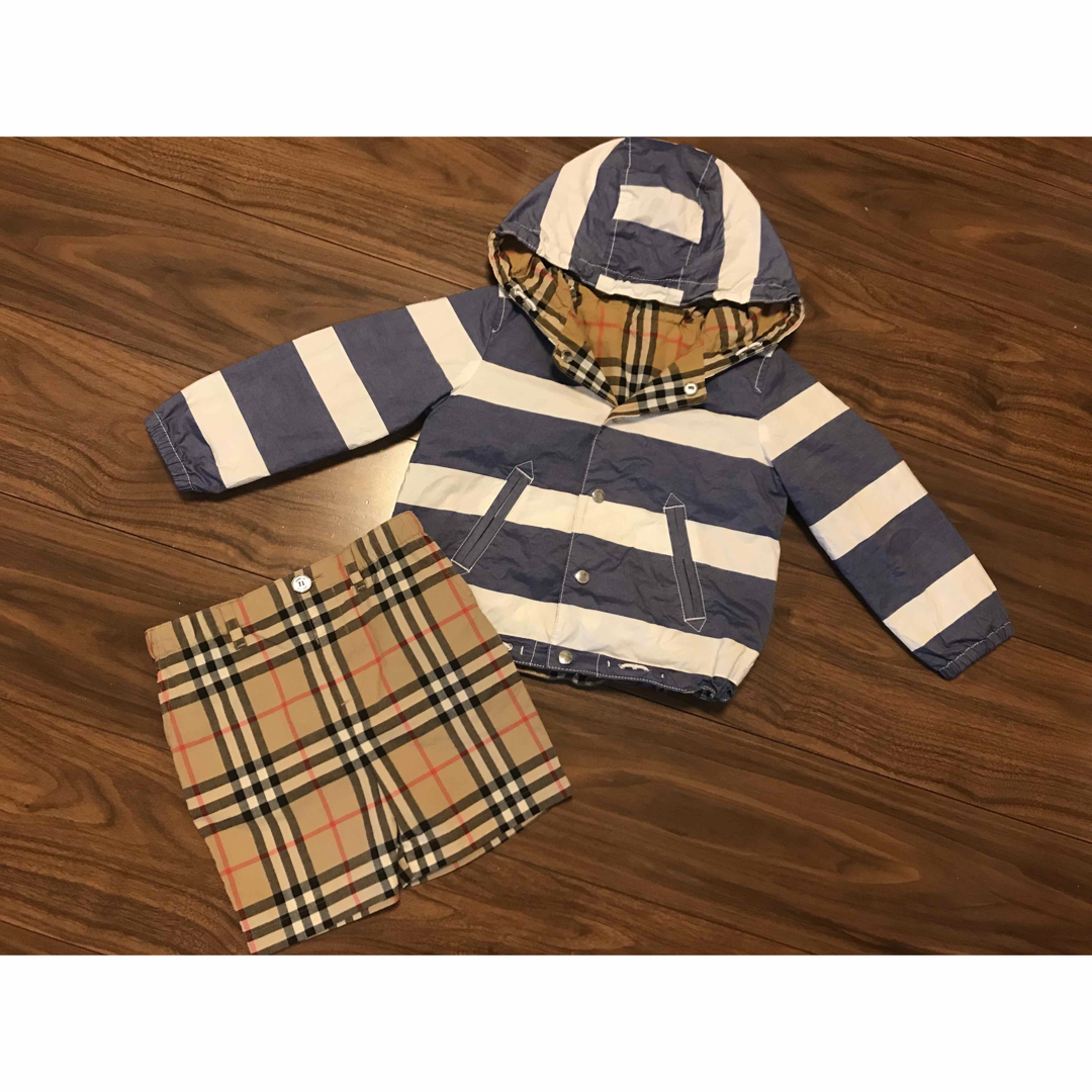 BURBERRY(バーバリー)の新品　バーバリー　パンツ　ジャケット　リバーシブルジャケット　ウィンドブレーカー キッズ/ベビー/マタニティのキッズ服男の子用(90cm~)(パンツ/スパッツ)の商品写真