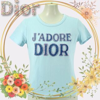 クリスチャンディオール(Christian Dior)のレア Dior OLD ラインストーン ロゴ ディオール ヴィンテージ Tシャツ(Tシャツ(半袖/袖なし))