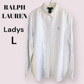 ラルフローレン(Ralph Lauren)のラルフローレン RLL リネンシャツ レディース L ゆったり オーバーサイズ(シャツ/ブラウス(長袖/七分))
