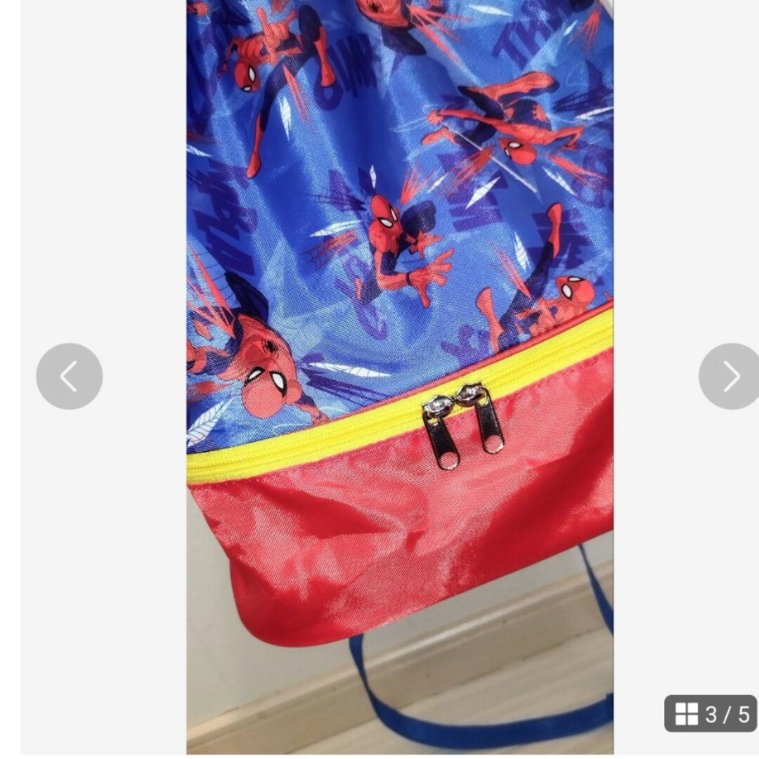 MARVEL(マーベル)のプールバッグ　MARVEL スパイダーマン　ビーチバッグボンサック男の子 キッズ/ベビー/マタニティのこども用バッグ(その他)の商品写真