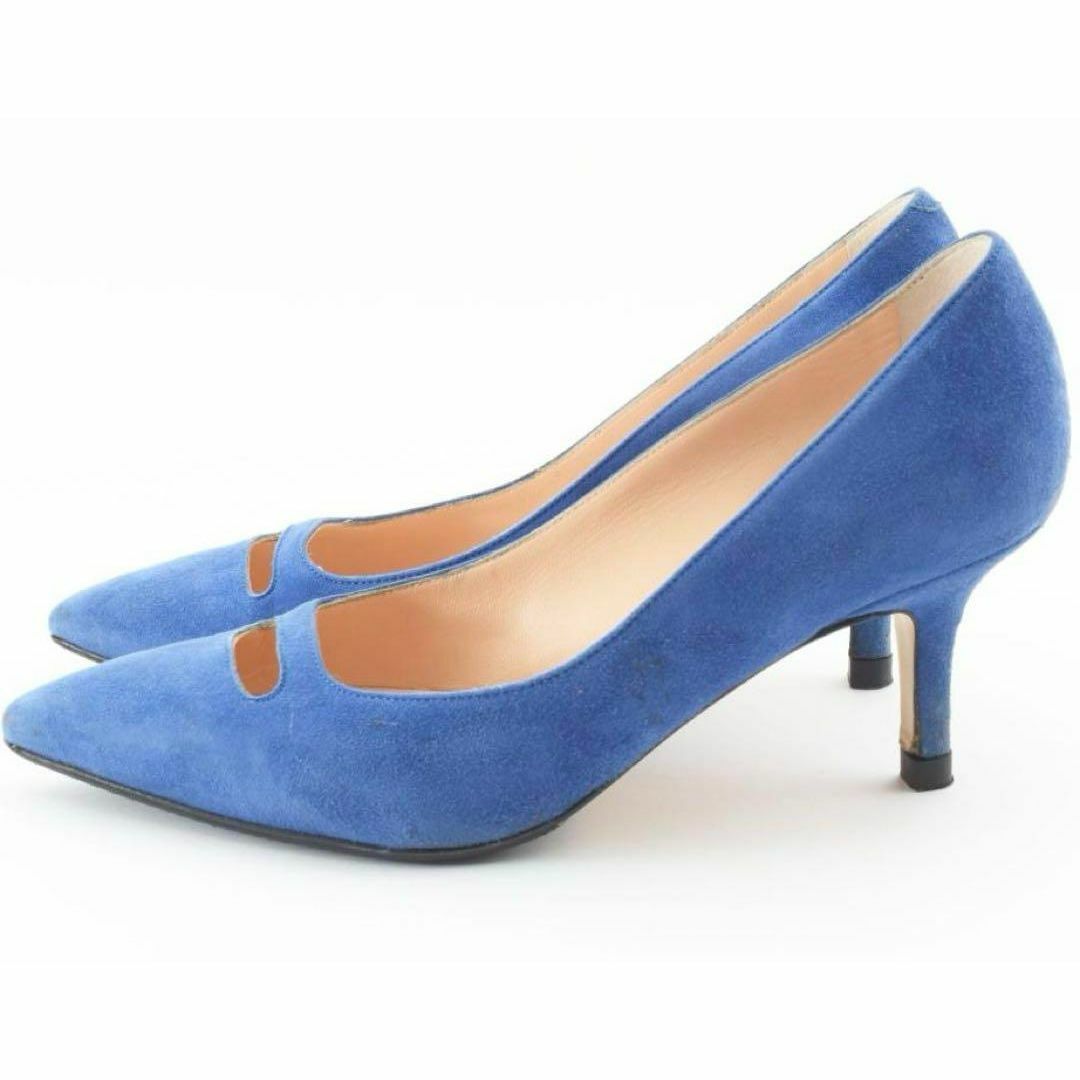 PELLICO(ペリーコ)のペリーコ　アネッリ　スエード　ブルー　パンプス　ハイヒール　35サイズ　22cm レディースの靴/シューズ(ハイヒール/パンプス)の商品写真