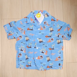 ベビードール(BABYDOLL)の新品 子供服 半袖 ディズニー ミッキー アロハシャツ 90(Tシャツ/カットソー)
