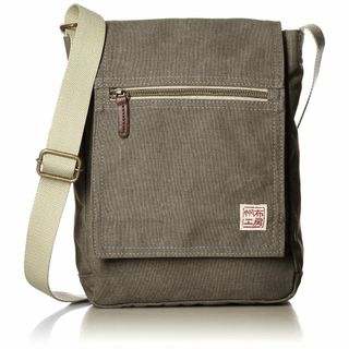 【色: カーキ】[帆布工房] ショルダーバッグ 帆布 FLAP SHOULDER