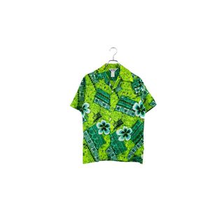 Kai Nani HAWAII aloha shirt カイナニ アロハシャツ サイズS グリーン 総柄 オープンカラーシャツ ヴィンテージ ネ(シャツ)