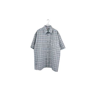 Made in USA CalTop shirt キャルトップ 半袖シャツ サイズ2XL チェック グレー ヴィンテージ ネ(シャツ)