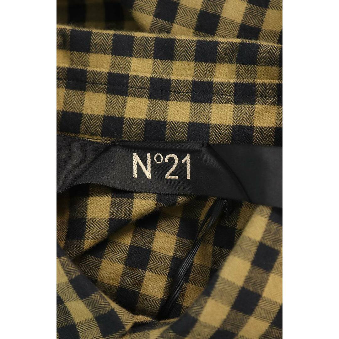 ヌメロヴェントゥーノ N゜21 ブロックチェックカモ柄切替長袖シャツ メンズ M メンズのトップス(シャツ)の商品写真