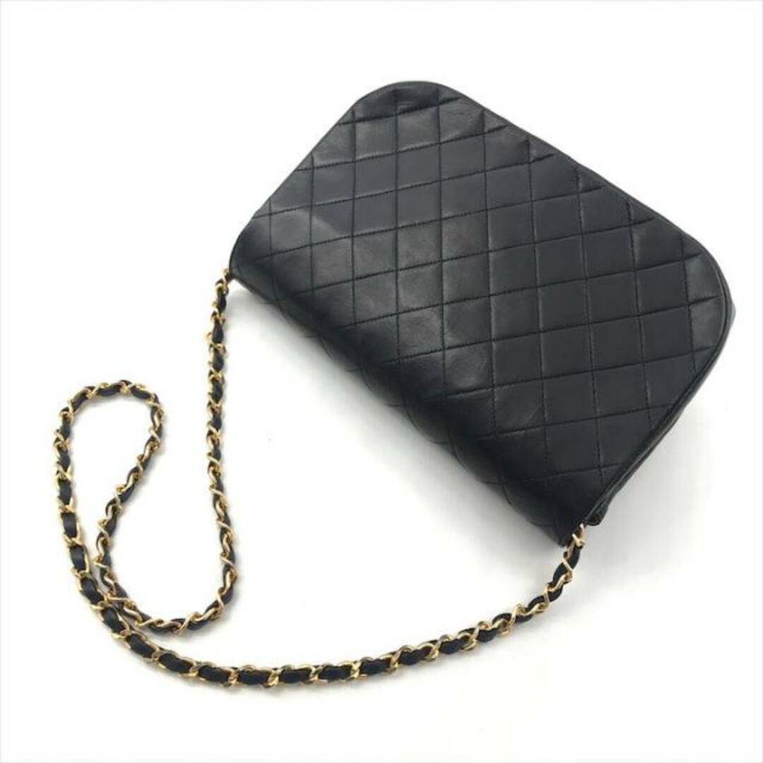 CHANEL(シャネル)の良品 CHANEL シャネル ココマーク マトラッセ ラムスキン ターンロック ダブルフラップ チェーン ショルダー バッグ ブラック a2925 レディースのバッグ(ショルダーバッグ)の商品写真