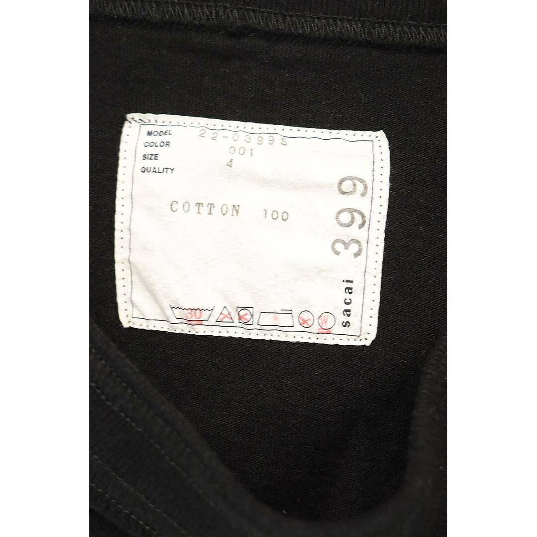 sacai(サカイ)のサカイ  22-0399S バックプリントTシャツ メンズ 4 メンズのトップス(Tシャツ/カットソー(半袖/袖なし))の商品写真