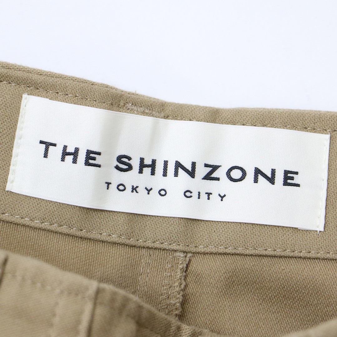 THE SHINZONE ザシンゾーン パンツ ベージュ サイズ:36(S) ロング テーパード ハイウエスト ベイカーパンツ センタープレス コットン 定番アイテム 日本製 ボトムス ズボン【レディース】【中古】 レディースのパンツ(カジュアルパンツ)の商品写真