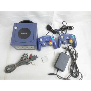  中古品 ゲーム ゲームキューブ 本体 DOL-001 バイオレット 動作品 周辺機器あり(携帯用ゲーム機本体)