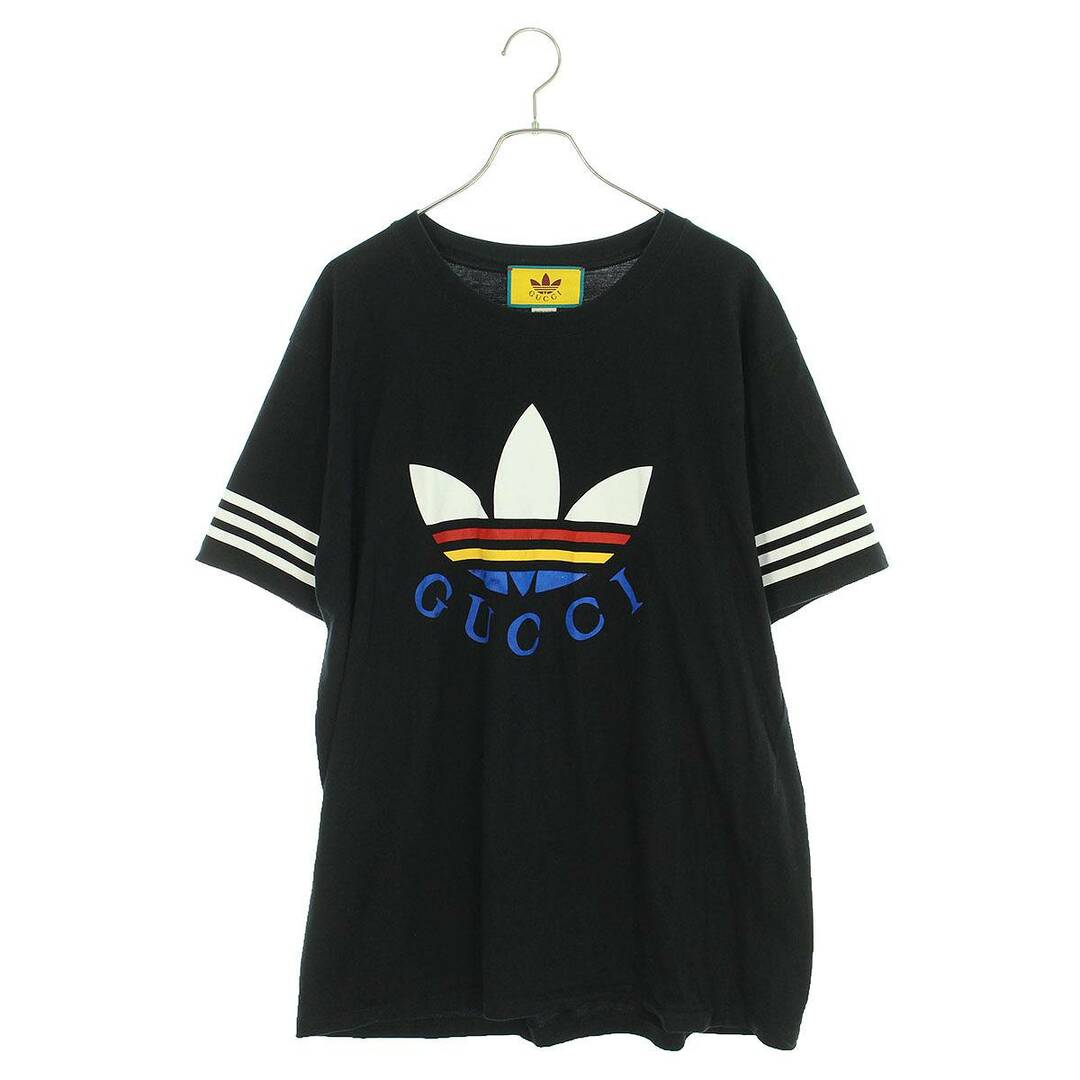 Gucci(グッチ)のグッチ ×アディダス adidas  22SS  616036 XJEXC ダブルネームロゴプリントTシャツ メンズ L メンズのトップス(Tシャツ/カットソー(半袖/袖なし))の商品写真