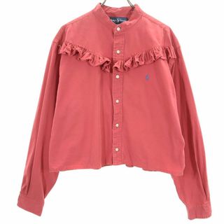 ラルフローレン(Ralph Lauren)のラルフローレン 長袖 クラシックフィット シャツ XL レッド RALPH LAUREN レディース 古着 【240417】(シャツ/ブラウス(長袖/七分))