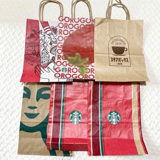 スターバックスコーヒー(Starbucks Coffee)のスタバショップ袋　ショッパー　6枚(ショップ袋)