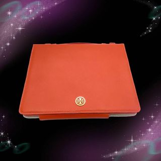 Tory Burch - 《美品》　トリーバーチ　レザー　iPadケース　オレンジ系