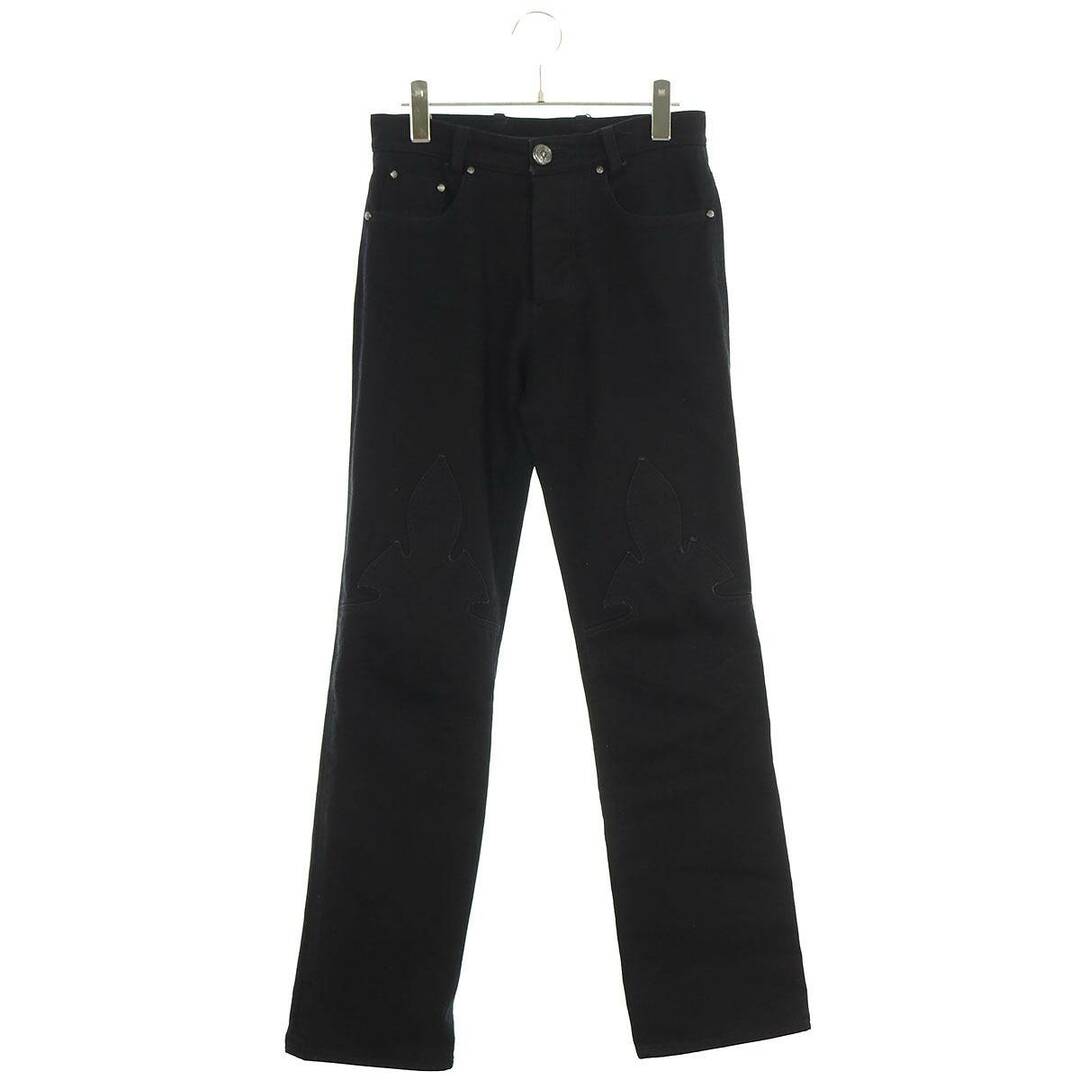 Chrome Hearts(クロムハーツ)のクロムハーツ  DNM PANTS BLK/デニムパンツ 旧式 フレアニーステッチデニムパンツ メンズ ｰ メンズのパンツ(その他)の商品写真