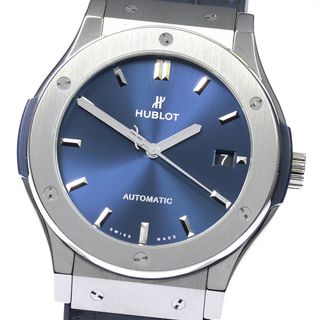 ウブロ(HUBLOT)のウブロ HUBLOT 511.NX.7170.LR クラシックフュージョン デイト 自動巻き メンズ 良品 保証書付き_813195(腕時計(アナログ))