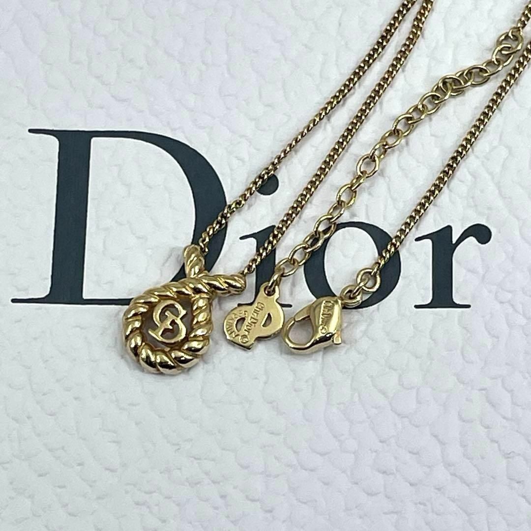 Dior(ディオール)のc537【ディオール】”極美品”サークル CDロゴ ロープ ゴールド ネックレス レディースのアクセサリー(ネックレス)の商品写真
