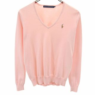 ラルフローレン 長袖 セーター M ピンク RALPH LAUREN SPORT ニット レディース 古着 【240417】 メール便可