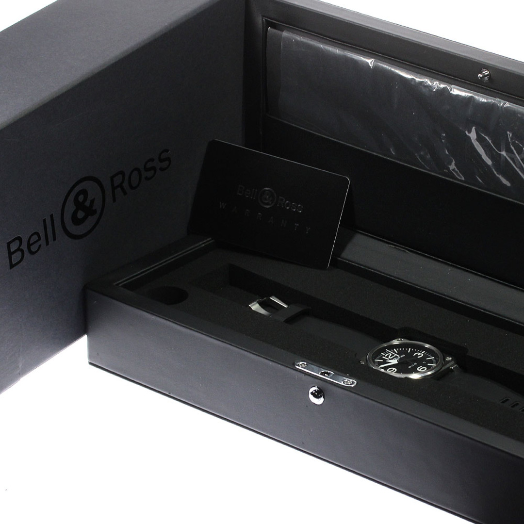 Bell & Ross(ベルアンドロス)のベル＆ロス Bell＆Ross BR03-92/BR0392-BLC-ST/SRB デイト 自動巻き メンズ 箱・保証書付き_812160 メンズの時計(腕時計(アナログ))の商品写真