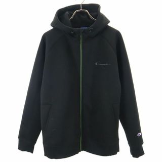 Champion - チャンピオン ジップパーカー L ブラック Champion メンズ 古着 【240417】