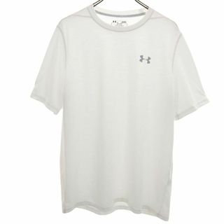 アンダーアーマー(UNDER ARMOUR)のアンダーアーマー トレーニング 半袖 Tシャツ LG ホワイト UNDER ARMOUR メンズ 古着 【240417】 メール便可(トレーニング用品)