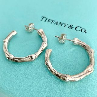 Tiffany & Co. - ティファニー 希少 バンブー ラージ フープ ピアス ヴィンテージ cu2