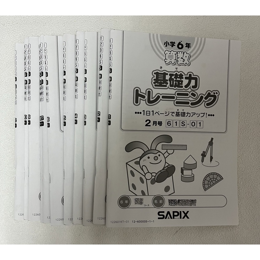 サピックス　基礎力トレーニング　6年生　1年分　１２冊　2022年度版 エンタメ/ホビーの本(語学/参考書)の商品写真
