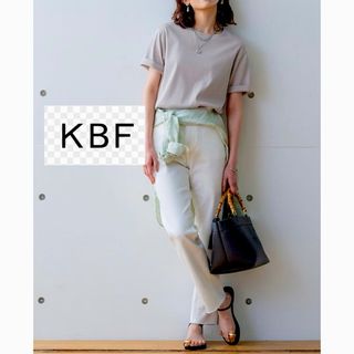 KBF アーバンリサーチ＊バックスリット裾カットオフ　コットンデニムパンツ