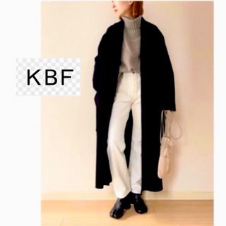 KBF - KBF アーバンリサーチ＊バックスリット裾カットオフ　コットンデニムパンツ