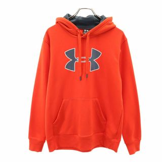 アンダーアーマー(UNDER ARMOUR)のアンダーアーマー 長袖 パーカー L 朱色 UNDER ARMOUR メンズ 古着 【240417】(パーカー)