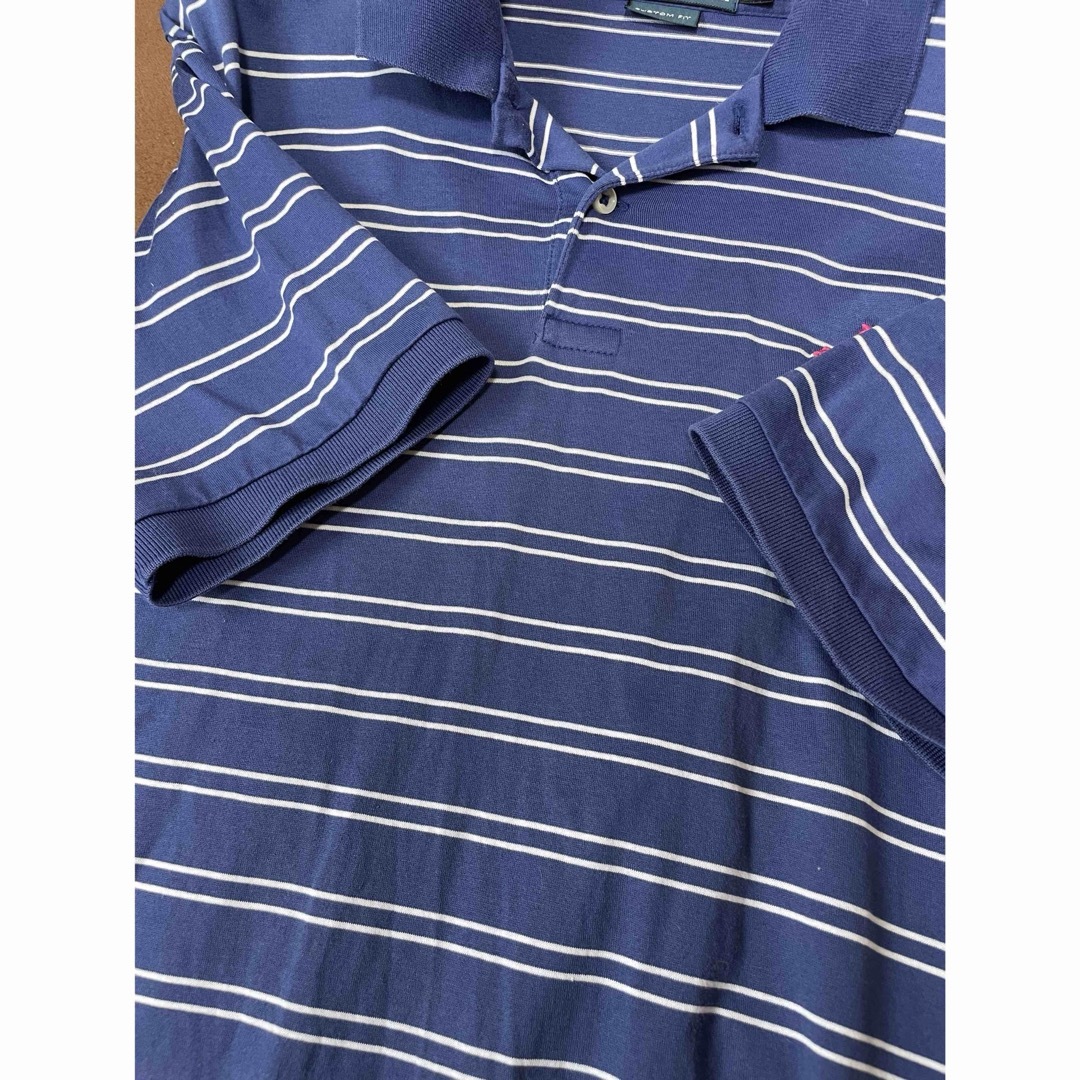 POLO RALPH LAUREN(ポロラルフローレン)のRalph Lauren ポロラルフローレン ボーダー柄 ポロシャツ Mサイズ メンズのトップス(ポロシャツ)の商品写真