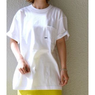 SHIPS - SHIPS: マイクロ SHIPSロゴ ポケット Tシャツ