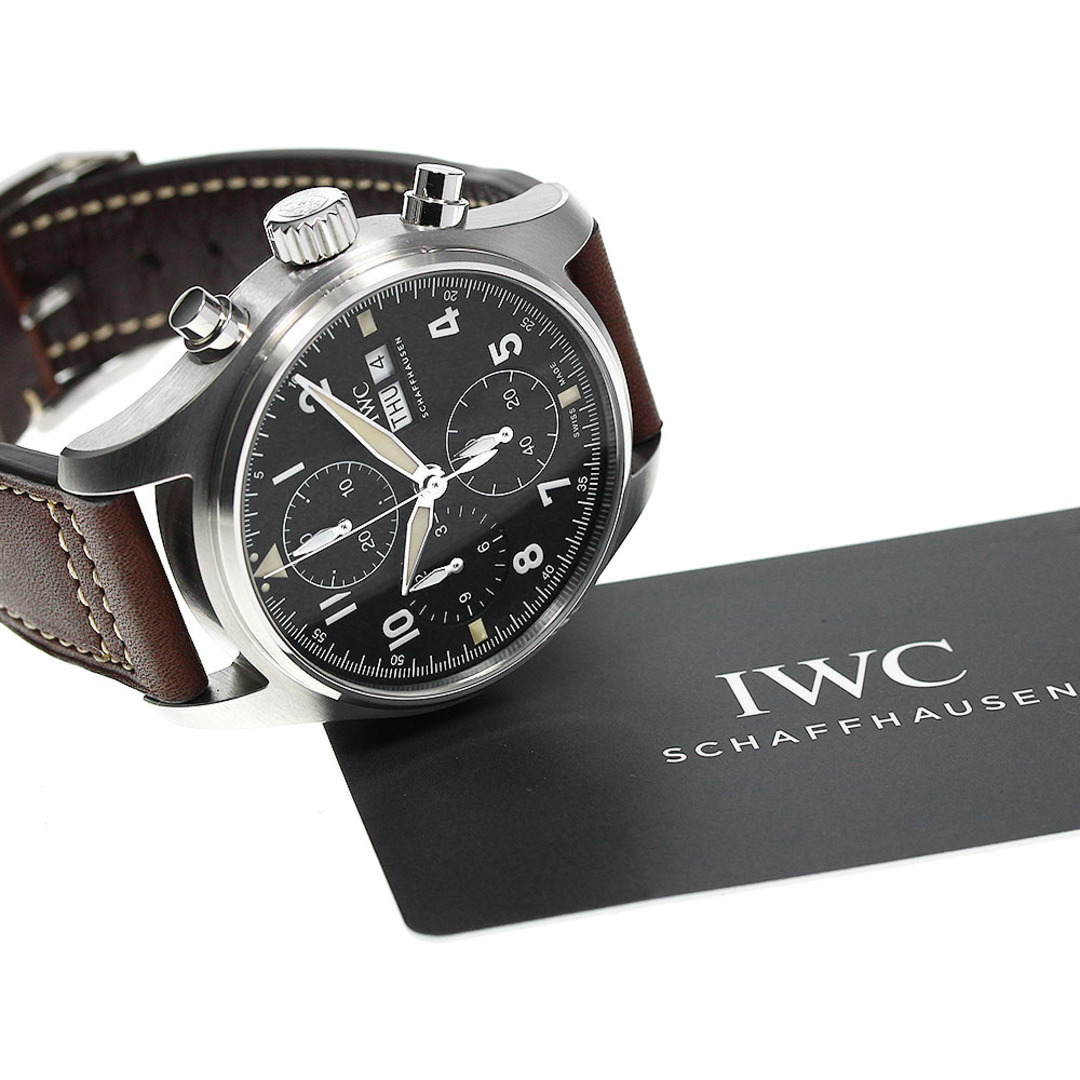 IWC(インターナショナルウォッチカンパニー)のIWC IWC SCHAFFHAUSEN IW387903 パイロットウォッチ スピットファイア クロノグラフ デイデイト 自動巻き メンズ 良品 保証書付き_813439 メンズの時計(腕時計(アナログ))の商品写真