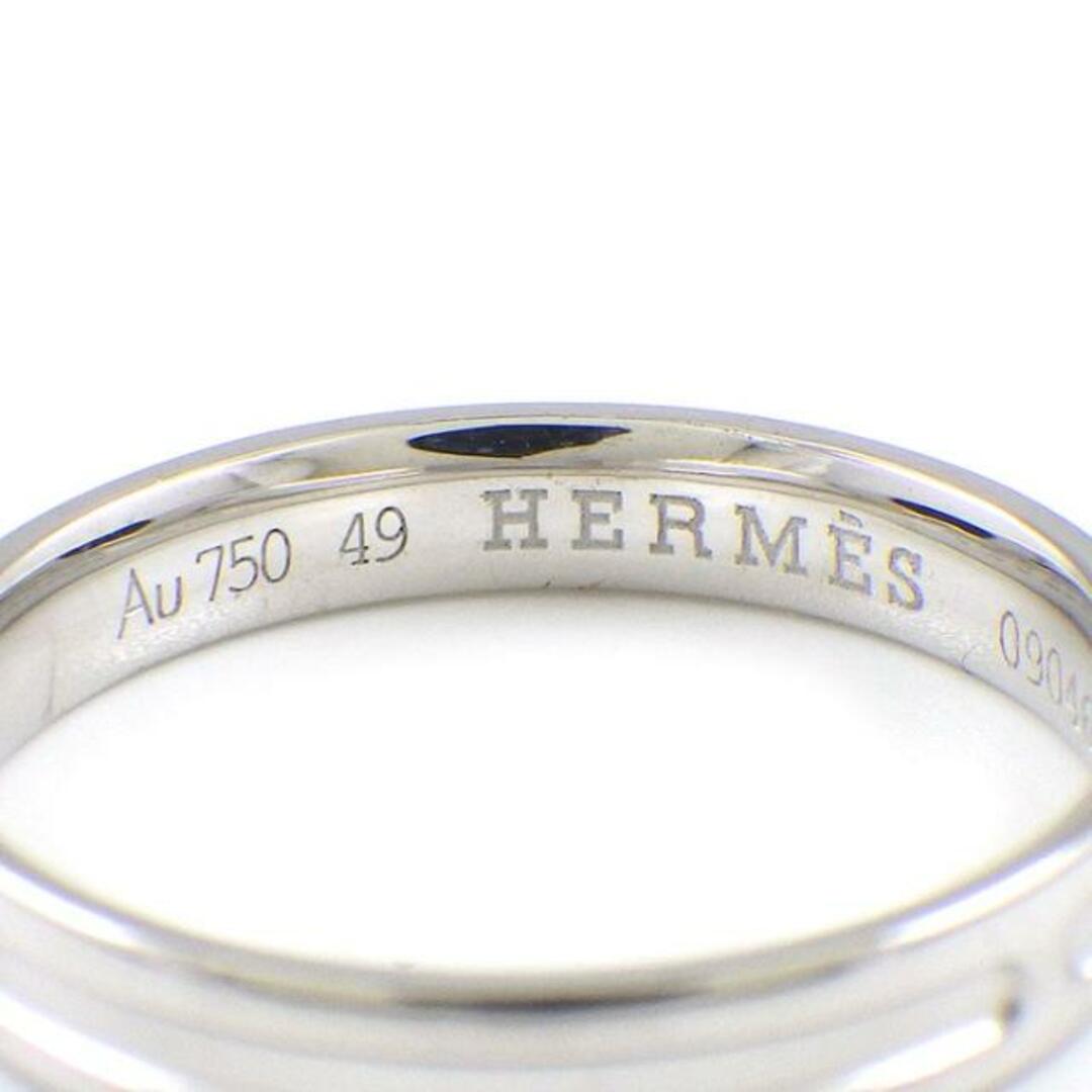 Hermes(エルメス)のエルメス HERMES リング アリアンヌ Hモチーフ K18WG 9号 / #49 【中古】 レディースのアクセサリー(リング(指輪))の商品写真