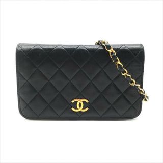 シャネル(CHANEL)の美品 CHANEL シャネル ココマーク ミニ マトラッセ プッシュロック チェーン ショルダー バッグ ブラック a2995(ショルダーバッグ)