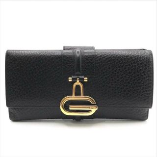 グッチ(Gucci)の美品 GUCCI グッチ G金具 レザー Wホック 二つ折り 長財布 ウォレット a3235(財布)