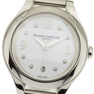 BAUME&MERCIER - ボーム＆メルシェ Baume & Mercier 65614 イリア デイト 8Pダイヤ クォーツ レディース _814095