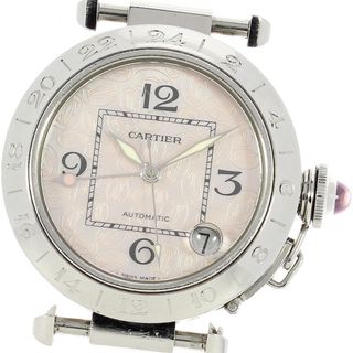 カルティエ(Cartier)のカルティエ CARTIER W3107099 パシャC メリディアン GMT クリスマス限定 自動巻き レディース 保証書付き_810717(腕時計)