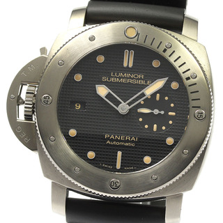 パネライ(PANERAI)のパネライ PANERAI PAM00569 ルミノール サブマーシブル1950 レフトハンド 3DAYS 自動巻き メンズ 良品 箱・保証書付き_813331(腕時計(アナログ))
