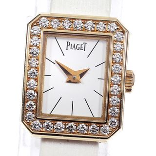 ピアジェ(PIAGET)のピアジェ PIAGET P10691 ミニプロトコール K18PG ダイヤベゼル クォーツ レディース _813255(腕時計)