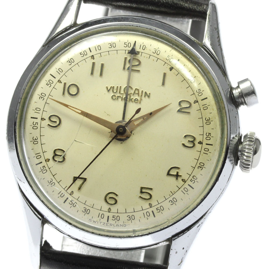 訳あり ヴァルカン VULCAIN 304001 クリケット ヴィンテージ アラーム 手巻き メンズ _793274 メンズの時計(腕時計(アナログ))の商品写真